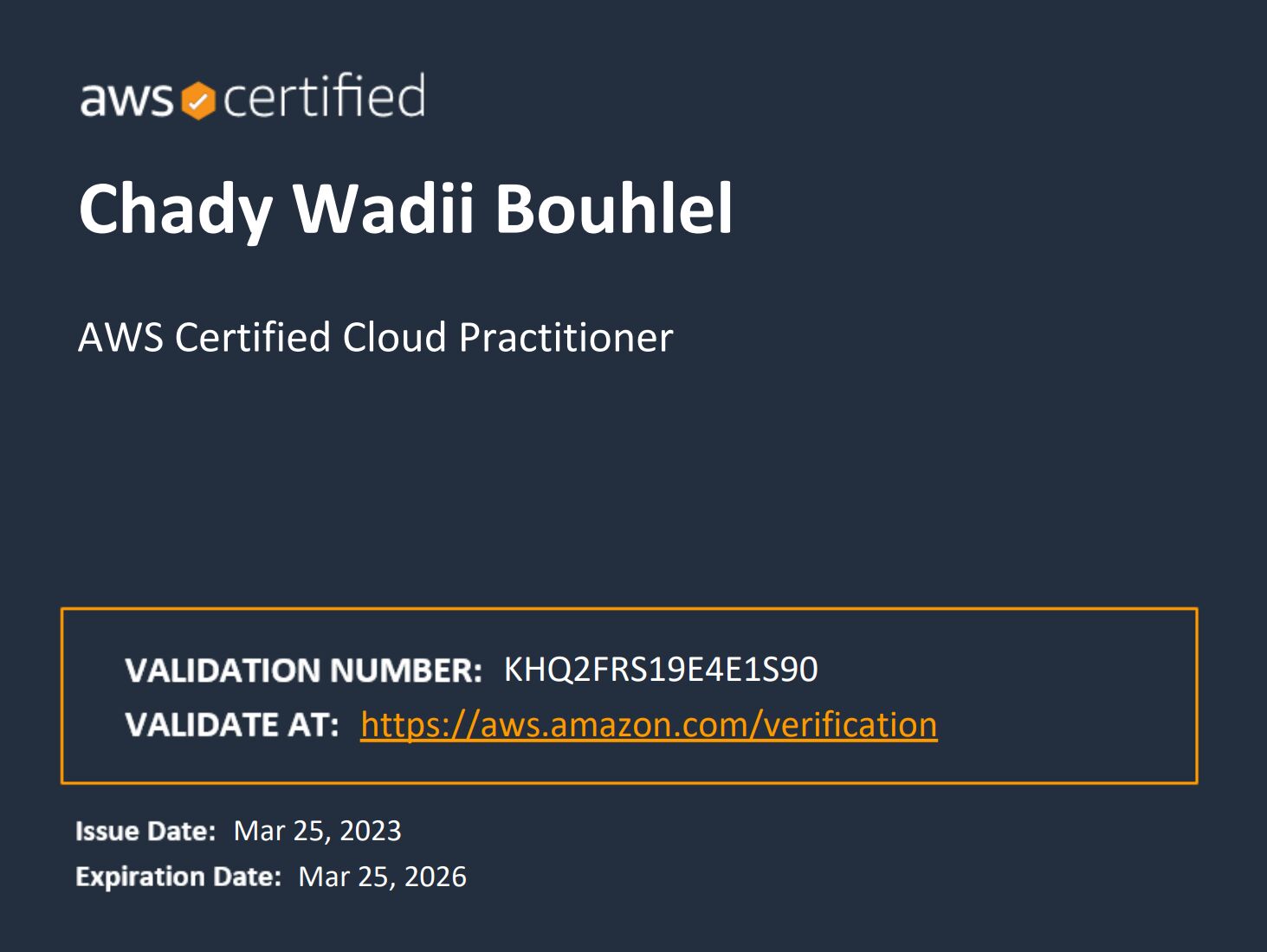 AWS Certified Cloud Practitioner